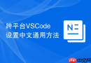 跨平台VSCode设置中文通用方法