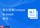 怎么查看composer install命令安装的各个包的具体版本?