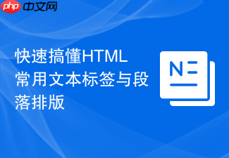 快速搞懂html常用文本标签与段落排版