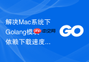 解决mac系统下golang模块依赖下载速度异常缓慢