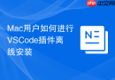 Mac用户如何进行VSCode插件离线安装