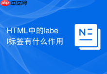 HTML中的label标签有什么作用