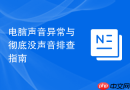 电脑声音异常与彻底没声音排查指南