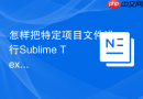 怎样把特定项目文件进行Sublime Text文件关联？