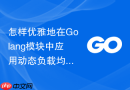 怎样优雅地在Golang模块中应用动态负载均衡