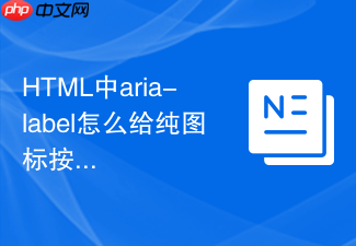 html中aria-label怎么给纯图标按钮加说明