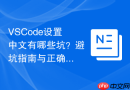 VSCode设置中文有哪些坑？避坑指南与正确配置方法