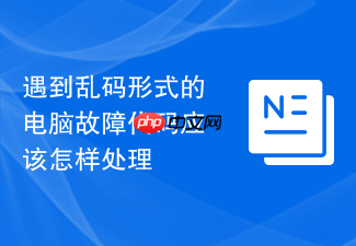 遇到乱码形式的电脑故障代码应该怎样处理