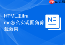 HTML里iframe怎么实现圆角剪裁效果