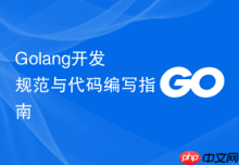 Golang开发规范与代码编写指南