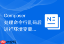 composer处理命令行乱码后进行环境变量配置的实例