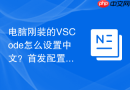 电脑刚装的vscode怎么设置中文?首发配置汉化指南