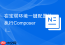 在宝塔环境一键配置并执行Composer install命令