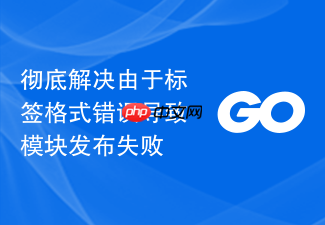 彻底解决由于标签格式错误导致模块发布失败