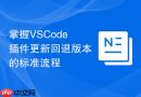 掌握vscode插件更新回退版本的标准流程