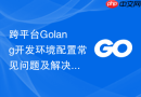 跨平台Golang开发环境配置常见问题及解决方法