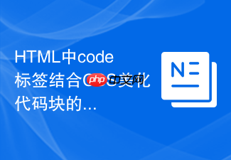 html中code标签结合css美化代码块的方法