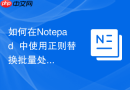 如何在Notepad++中使用正则替换批量处理邮箱地址