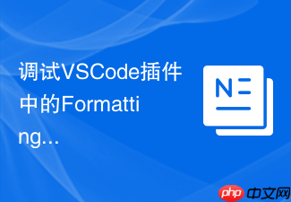 调试vscode插件中的formatting代码格式化器