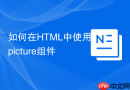 如何在html中使用picture组件