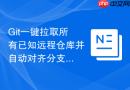 Git一键拉取所有已知远程仓库并自动对齐分支状态脚本