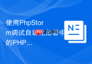 使用phpstorm调试自动化部署中的php脚本