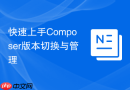 快速上手Composer版本切换与管理