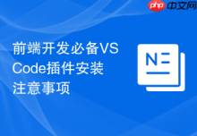 前端开发必备VSCode插件安装注意事项