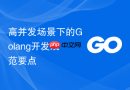 高并发场景下的Golang开发规范要点