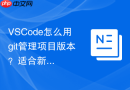 VSCode怎么用git管理项目版本？适合新手的版本控制指南