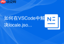 如何在vscode中解决locale.json格式错误