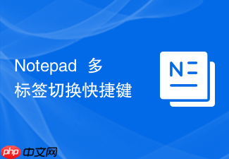 notepad++多标签切换快捷键