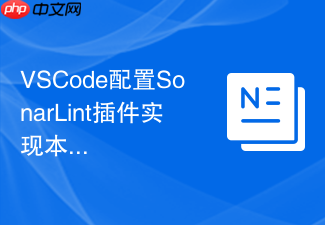 vscode配置sonarlint插件实现本地代码质量扫描