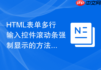 html表单多行输入控件滚动条强制显示的方法