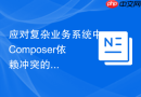 应对复杂业务系统中Composer依赖冲突的调试指南
