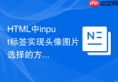 HTML中input标签实现头像图片选择的方法