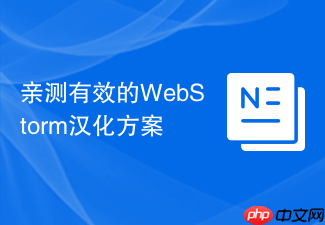 亲测有效的webstorm汉化方案