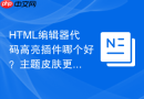 html编辑器代码高亮插件哪个好?主题皮肤更换技巧