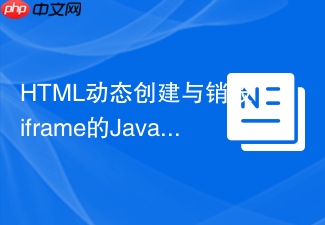 html动态创建与销毁iframe的javascript实现方案