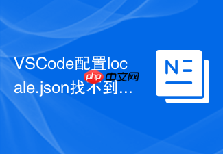 vscode配置locale.json找不到文件的解决