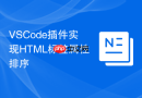 vscode插件实现html标签属性排序