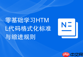 零基础学习html代码格式化标准与缩进规则