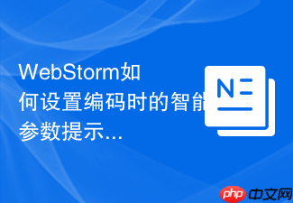 webstorm如何设置编码时的智能参数提示