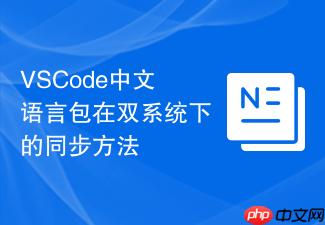 vscode中文语言包在双系统下的同步方法