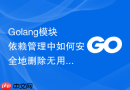 golang模块依赖管理中如何安全地删除无用模块
