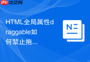 html全局属性draggable如何禁止拖动?默认行为取消方法