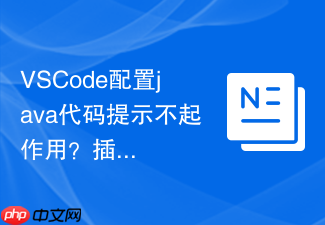 vscode配置java代码提示不起作用?插件设置调整方法