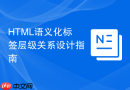 HTML语义化标签层级关系设计指南