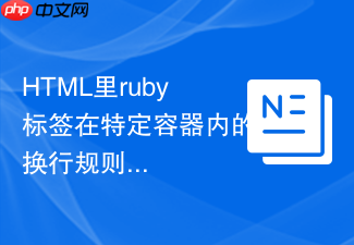 html里ruby标签在特定容器内的换行规则