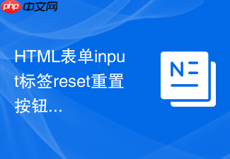 html表单input标签reset重置按钮的使用实例